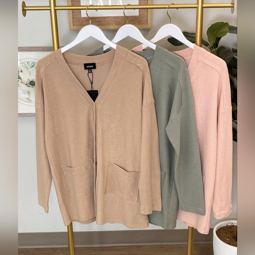 Taupe Cardigan - Heyson - 1X - NWT